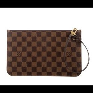 Louis Vuitton Authentic Damier Neverfull Pouch